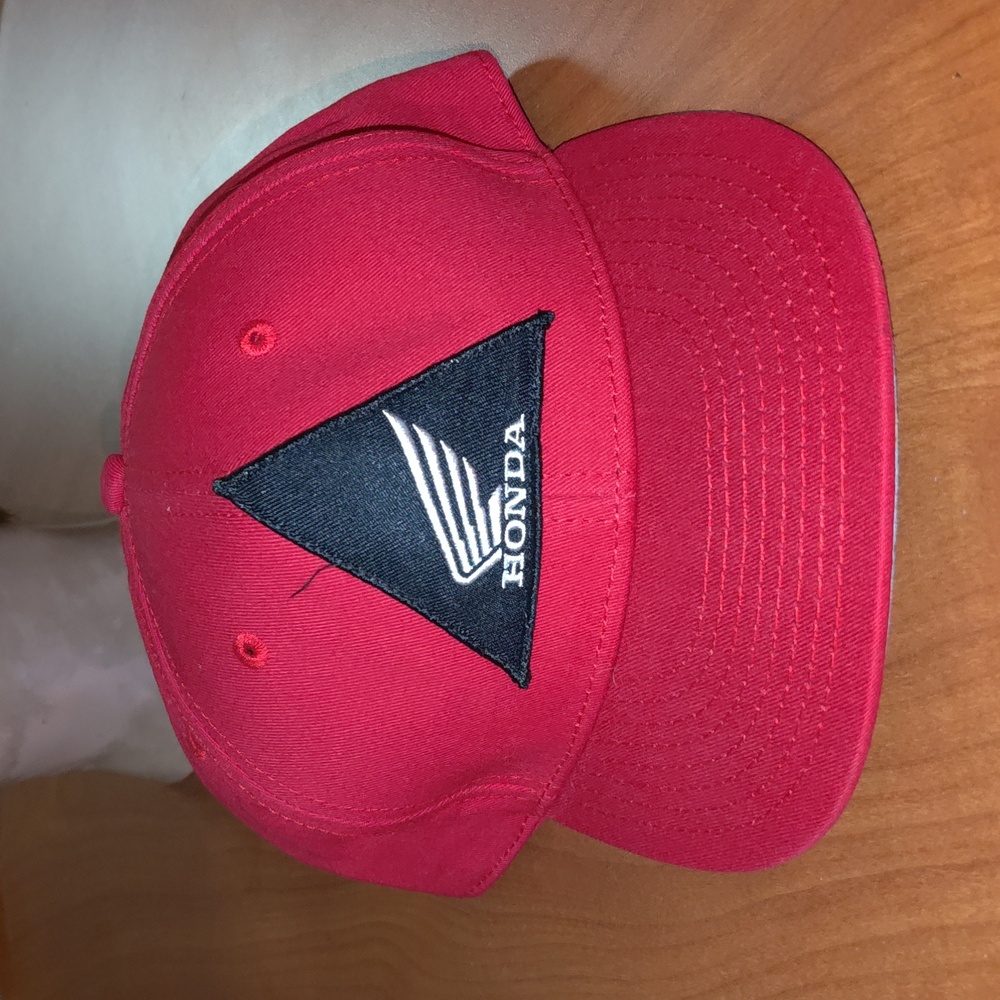 Vtg Honda FX Stitched Logo Ultra Fit Snapback Hat Cap